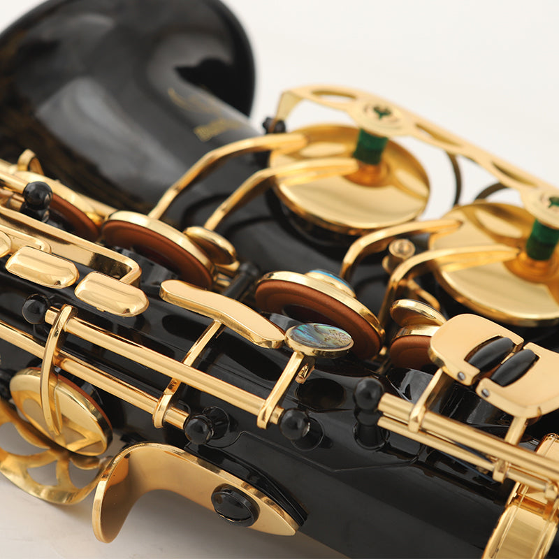 Student Alto Saxophone - Black Gold Lacquer