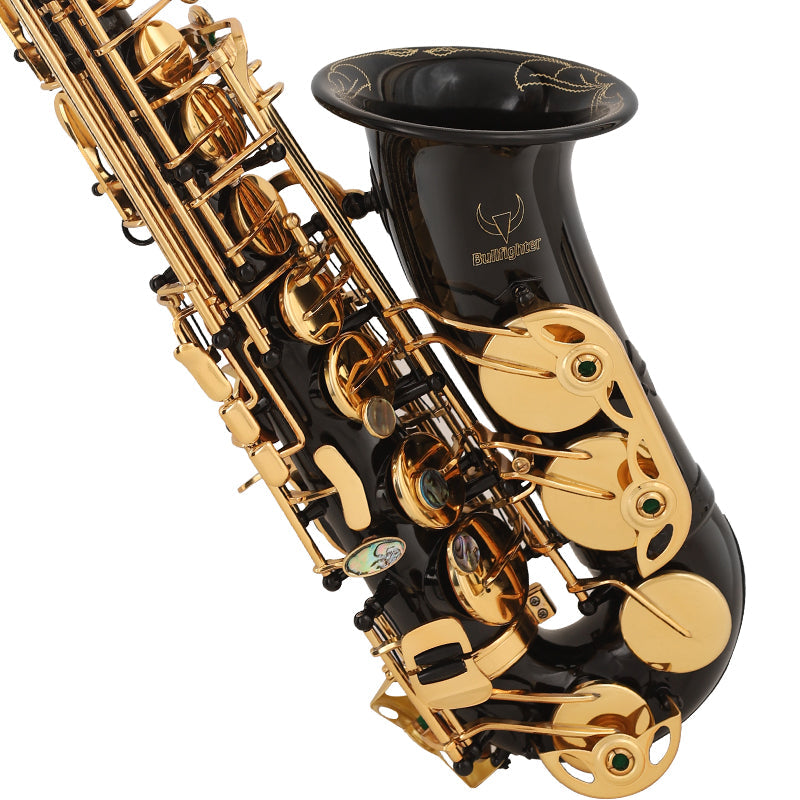 Student Alto Saxophone - Black Gold Lacquer