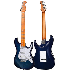 D-160 Baked Maple Neck 22 Fret Electric Guitar Blue